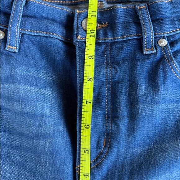 Loft the boot raw hem Stylish Blue Denim Jeans Sz 10 - Picture 7 of 11